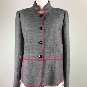 Etcetera Grey & Pink Jacket Size L